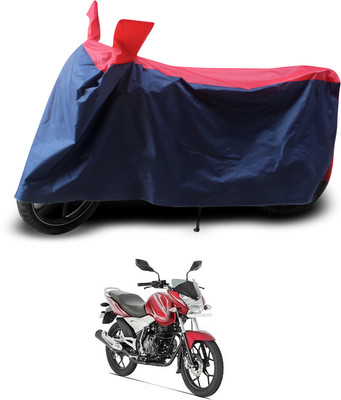 GOSHIV-car and bike accessories Two Wheeler Cover for Bajaj(Discover 125 DTS-i, Red, Black)