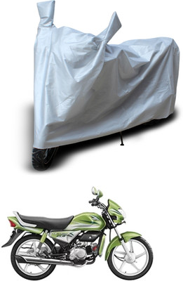 PAGORA Two Wheeler Cover for Hero(HF Deluxe Eco, Silver)