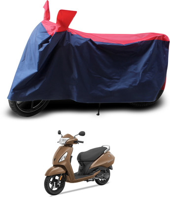 PAGORA Two Wheeler Cover for TVS(Jupiter classic, Red, Black)