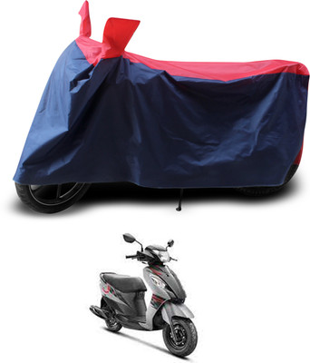 PAGORA Two Wheeler Cover for Suzuki(Let's, Red, Black)