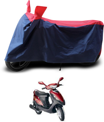 GOSHIV-car and bike accessories Two Wheeler Cover for Kinetic(Nova, Red, Black)