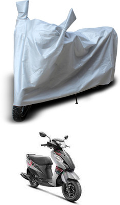 PAGORA Two Wheeler Cover for Suzuki(Let's, Silver)