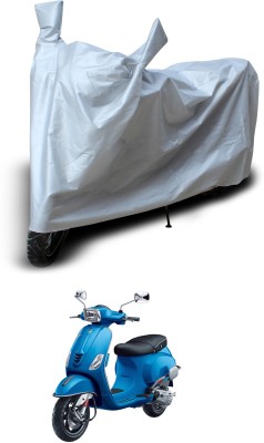 GOSHIV-car and bike accessories Two Wheeler Cover for Piaggio(Vespa VXL, Silver)