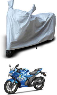 PAGORA Two Wheeler Cover for Suzuki(Gixxer SF 250, Silver)
