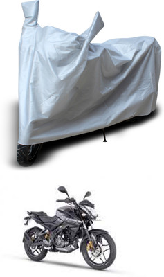 GOSHIV-car and bike accessories Two Wheeler Cover for Bajaj(Pulsar 160 NS DTS-i, Silver)