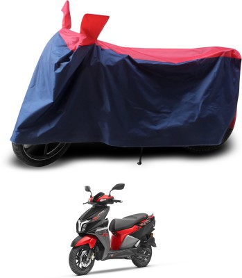 GOSHIV-car and bike accessories Two Wheeler Cover for TVS(NTORQ, Red, Black)