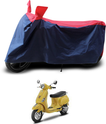 PAGORA Two Wheeler Cover for Piaggio(Vespa LX 125, Red, Black)