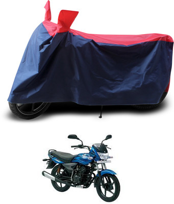 PAGORA Two Wheeler Cover for Bajaj(Platina 100 DTS-i, Red, Black)