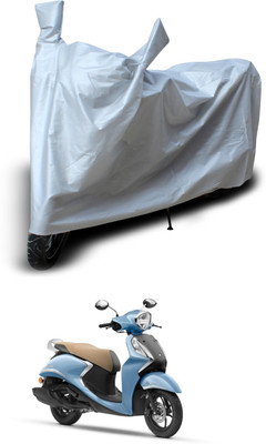 GOSHIV-car and bike accessories Two Wheeler Cover for Yamaha(Fascino 125 FI, Silver)