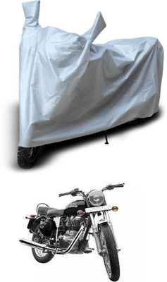 PAGORA Two Wheeler Cover for Royal Enfield(Electra Delux, Silver)