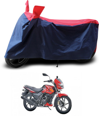 PAGORA Two Wheeler Cover for TVS(Flame DS 125, Red, Black)