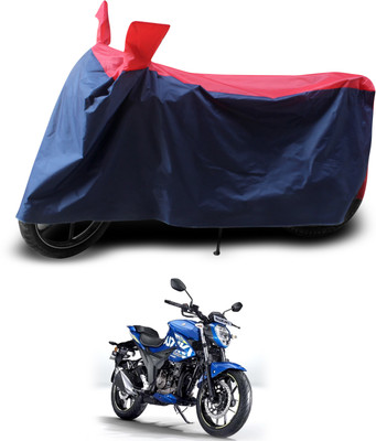PAGORA Two Wheeler Cover for Suzuki(Gixxer 250, Red, Black)