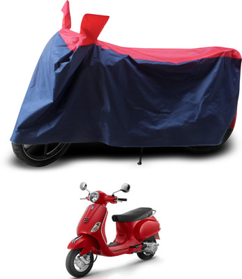 PAGORA Two Wheeler Cover for Vespa(Urban Club, Red, Black)