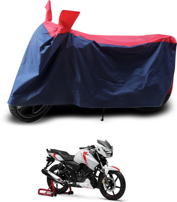 PAGORA Two Wheeler Cover for TVS(Apache 150, Red, Black)