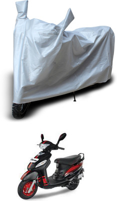 PAGORA Two Wheeler Cover for Mahindra(Duro 125, Silver)