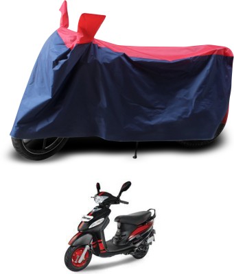 PAGORA Two Wheeler Cover for Mahindra(Duro 125, Red, Black)