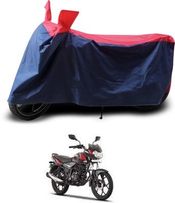 PAGORA Two Wheeler Cover for Bajaj(Discover 110, Red, Black)