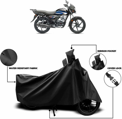 KEDIT Two Wheeler Cover for Hero(CD 100 SS, Black)