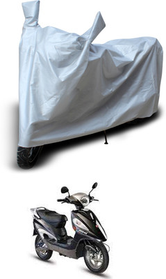 GOSHIV-car and bike accessories Two Wheeler Cover for Hero(Electric Maxi, Silver)