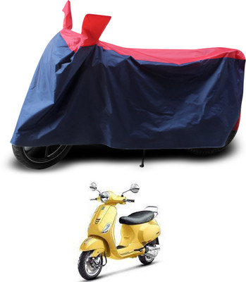 PAGORA Two Wheeler Cover for Piaggio(Vespa VXL 125, Red, Black)