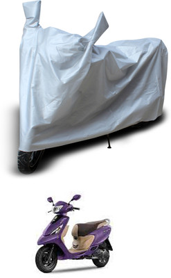 GOSHIV-car and bike accessories Two Wheeler Cover for TVS(Scooty Zest 110, Silver)