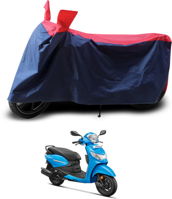 PAGORA Two Wheeler Cover for Hero(Pleasure+ 110, Red, Black)