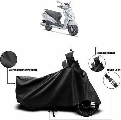 KEDIT Waterproof Two Wheeler Cover for Universal For Bike(Destini 125, Black)