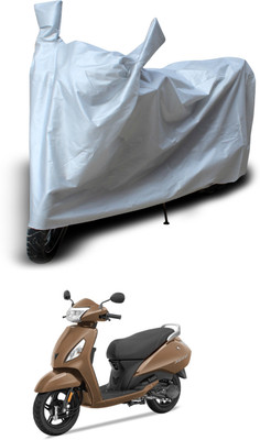 GOSHIV-car and bike accessories Two Wheeler Cover for TVS(Jupiter classic, Silver)