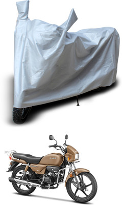 PAGORA Two Wheeler Cover for Hero(Splendor Plus, Silver)