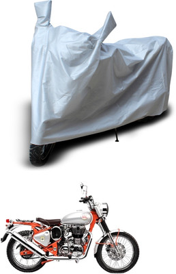 PAGORA Waterproof Two Wheeler Cover for Royal Enfield(Bullet Trials 350, Silver)