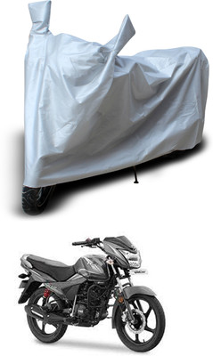 GOSHIV-car and bike accessories Two Wheeler Cover for TVS(Victor GLX, Silver)