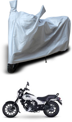 GOSHIV-car and bike accessories Two Wheeler Cover for Bajaj(Avenger 220 Street, Silver)