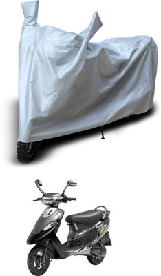 PAGORA Two Wheeler Cover for TVS(Scooty Pep+, Silver)