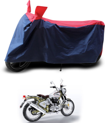 PAGORA Two Wheeler Cover for Royal Enfield(Bullet Trials 500, Red, Black)