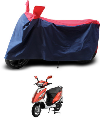 PAGORA Two Wheeler Cover for TVS(Scooty Streak, Red, Black)