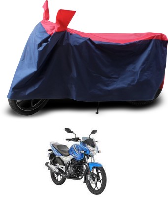 PAGORA Two Wheeler Cover for Bajaj(Discover, Red, Black)