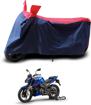 PAGORA Two Wheeler Cover for TVS(Apache RTR 200, Red, Black)
