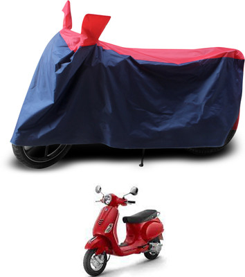 PAGORA Two Wheeler Cover for Piaggio(Vespa LX, Red, Black)