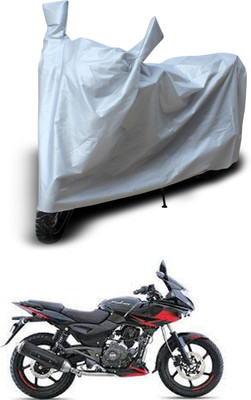 PAGORA Two Wheeler Cover for Bajaj(Pulsar 220F, Silver)
