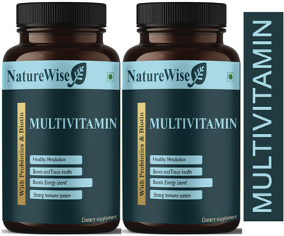 Naturewise True Vitamins with Minerals for Men and Women (Pack Of 2)(2 x 60 Capsules)