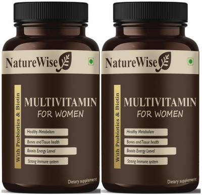 Naturewise True Vitamins with Minerals for Women (Pack Of 2) Pro(2 x 60 Capsules)