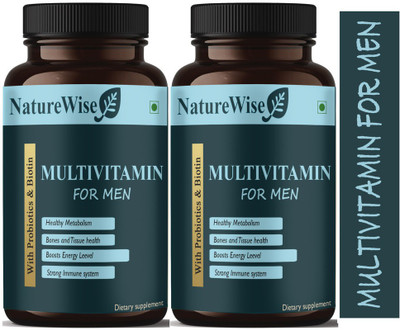 Naturewise Immunity Multivitamins With Probiotics For Men (Pack Of 2) Advanced(2 x 60 Capsules)