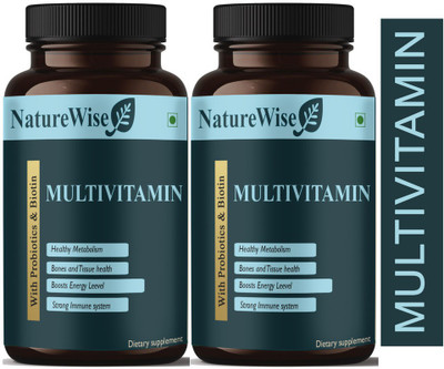 Naturewise True Vitamins with Minerals for Men and Women (Pack Of 2) Ultra(2 x 60 Capsules)