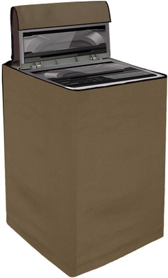 YELLOW WEAVES Top Loading Washing Machine  Cover(Width: 61 cm, Beige)