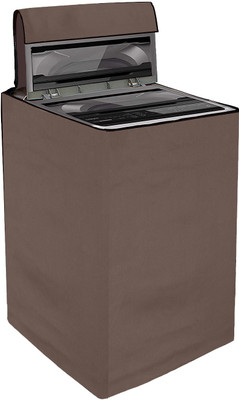 YELLOW WEAVES Top Loading Washing Machine  Cover(Width: 61 cm, Brown)