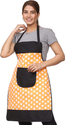 JMI Cotton Chef's Apron - Free Size(Orange, Single Piece)