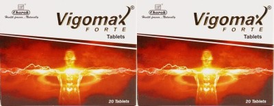 CHARAK Vigomax Forte 20 Tablets for MEN (Pack of 2)(Pack of 2)