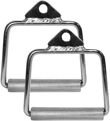 ISHAN SPORTS Cable Cross D Handle Ground Pulley Handle (Gym Machine Accessories) Multi-training Bar(Silver)