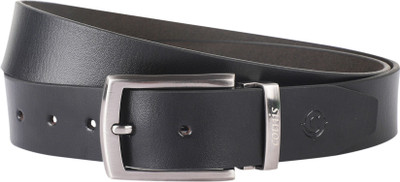 Cotnis Men Formal, Party Black Genuine Leather Belt