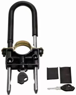 WHEETOYKART Premium & Strong Wheel Lock For Hero Passion Wheel Lock(Black)